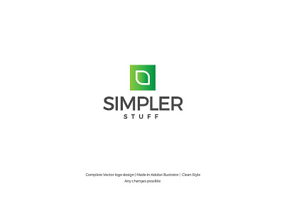 Simpler Stuff clean logo minimalist simple