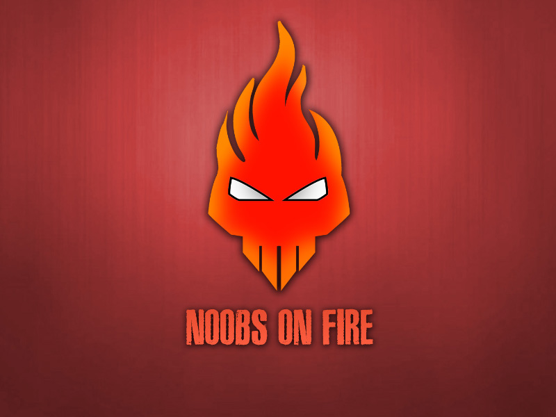 Noobs On Fire Nof Gaming Clan Logo By Shahinur Rashid Tuhin On Dribbble