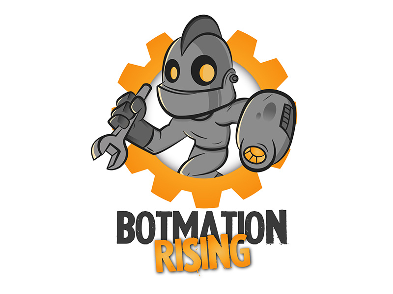 Mascot Robot Logo illustration character branding mascot icon logo