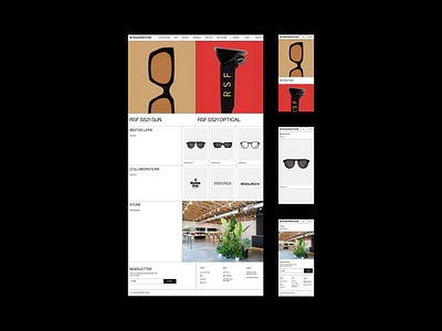 Retrosuperfuture - E-commerce Website Redesign e commerce shop ui ui design ux ux design web design