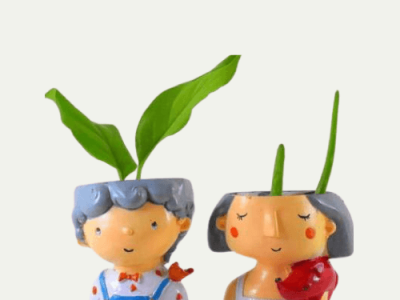 boy and girl resin pot online boyandgirl resinpot