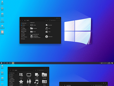 Windows 11 Modern Dark theme for Windows 10 icon iconpack iconpackager ipack pack shellpack skin skinpack style suite theme themepack transformation uxstyle uxtheme visual visualstyle windows windows10 windows10themes