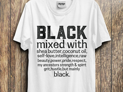 black mixed with T-Shirt