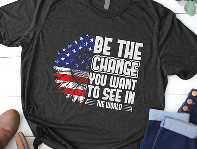 Be the change you want to see in the world T-Shirt branding change create custom custom design design graphicdesign illustration t shirt t shirt design trendy trendy design typography world world cup