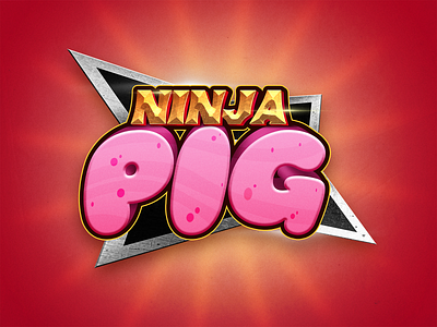 Ninja Pig game japan karate logo martial arts mobilegame ninja ninjalogo pig videogame