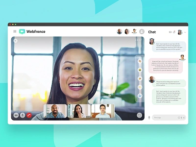 Webfrence adobexdchallenge andreaeppy chat conferencecall ui uidesign video videochat webcall xdchallenge