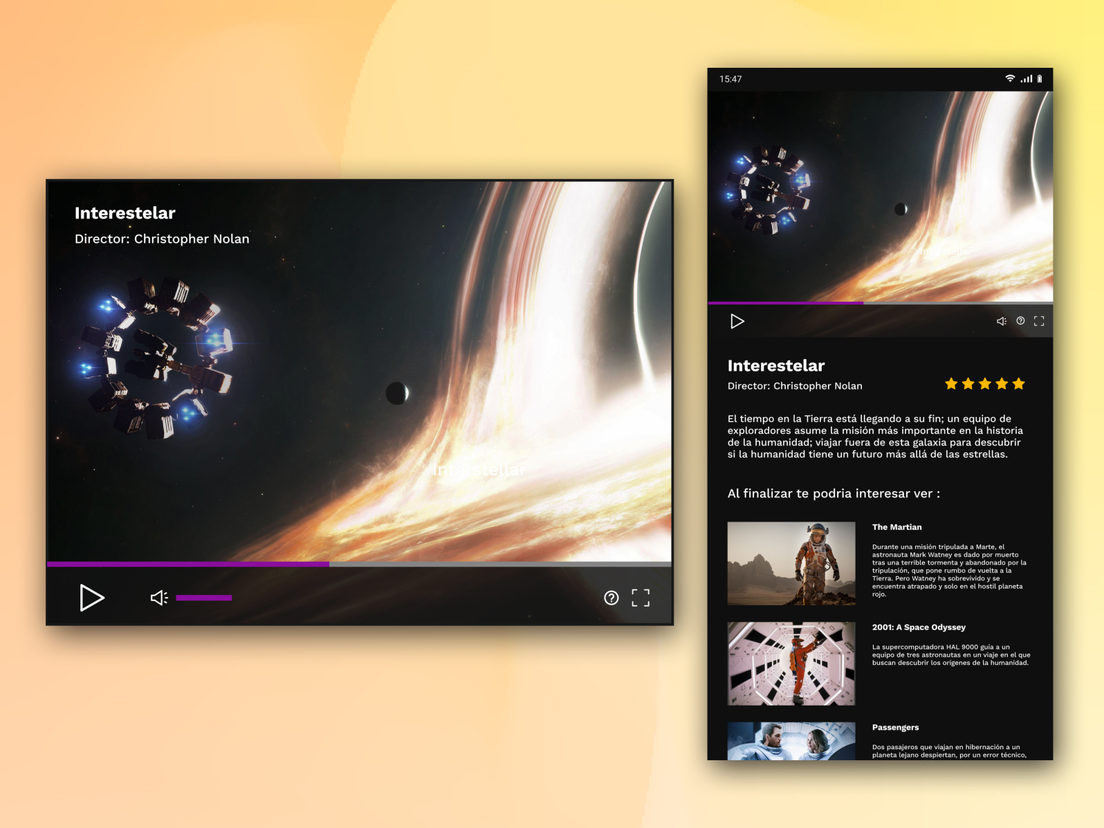 Video Player by Lucas Bracamonte - UX/UI Designer on Dribbble