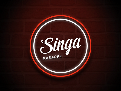 Singa Promo Graphics dark ui karaoke sing singa
