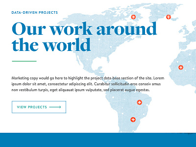 Devtech Concept A: Projects module map world