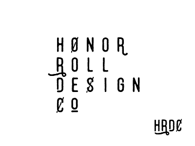 Honor Roll: Logo Concept 2 logo vintage