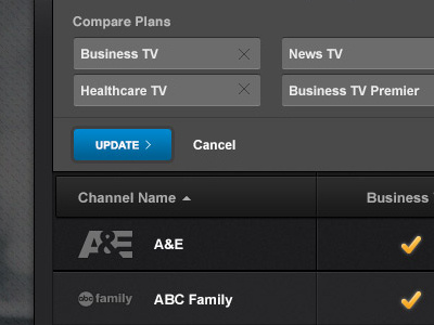 Comparison Overlay Module black chart dropdown list texture