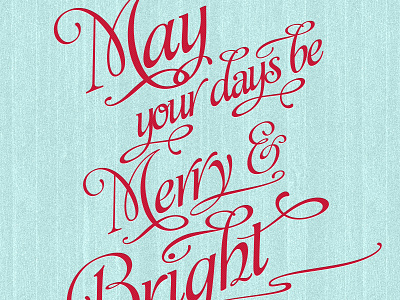 Merry Bright iPad wallpaper font script wallpaper