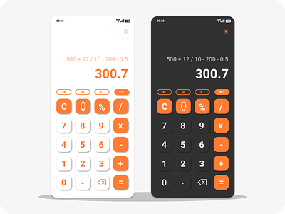 Mobile Calculator Ui Design