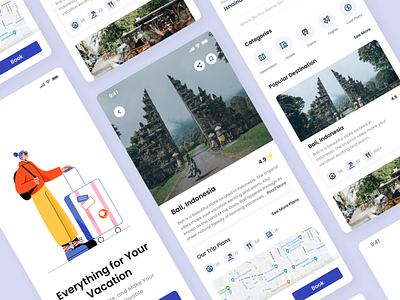 Travel Planning App design mobile ui