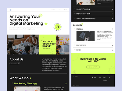 Grindmore - Digital Marketing Agency Landing Page appdesign apps design landing page webdesign website