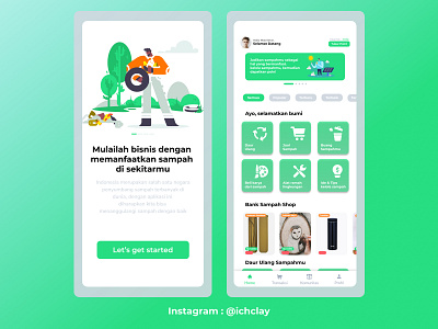 Masaki App (Trash in Mbojonese language) app icon phone ui