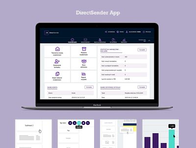 Direct Sender - Dashboard app dashboard app design dashboad dashboard ui