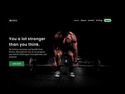 GYM header design