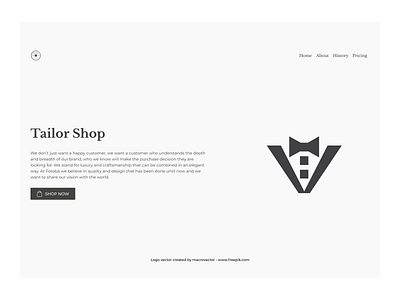 Tailorshop desktop figma webdesign