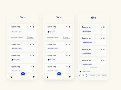 Todo App UI design Part-2 design figma ui