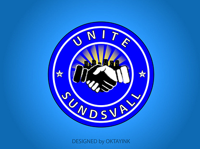 UNITE SUNDSVALL LOGO art branding design flat graphic design illustration illustrator logo minimal vector