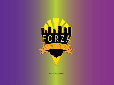 FORZA UNITE art branding design flat graphic design illustration illustrator logo minimal vector