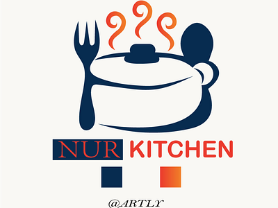 logo for " nue kitchen"