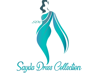logo for " sayda dress collection " design illustration logo portrait art vector vector art vector illustration