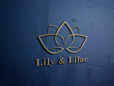 Logo design for " LILY AND LILAC " design illustration logo vector art vector illustration