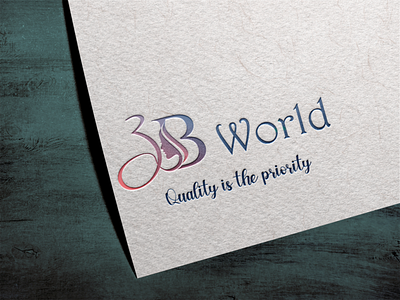 Logo design for ' 3B WORLD ' logo