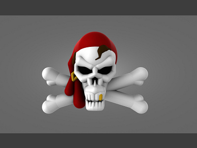 Pirate Skull Capsules 3d capsule design capsule sketch minimalist pirate