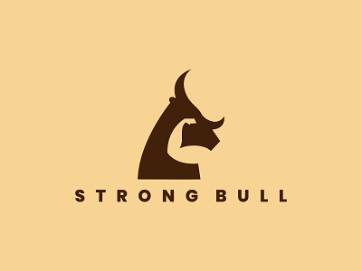 strong bull best logo design creative graphic design logo flat design icon logo minimlist