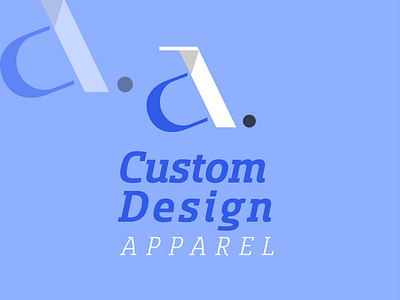 Custom Design Apparel (CDA) Logo Design - Clothing Logo Design app branding flat flat design logo logo design minimal typography ui ux