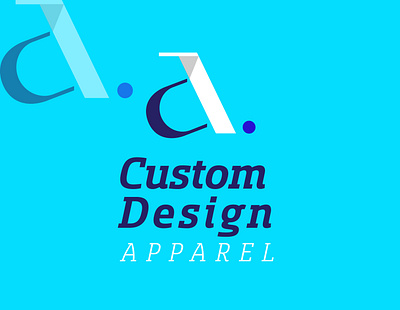 Custom Design Apparel (CDA) Logo Design - Clothing Logo Design app bold logo branding flat design illustration logo design minimal typography ui ux