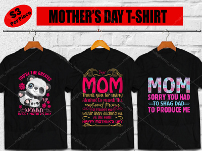 50+ Mother's Day premium t-shirt design mom tshirt