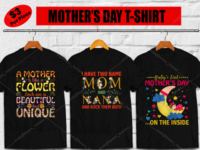 50+ Mother's Day premium t-shirt design mom t shirt mothersday typography