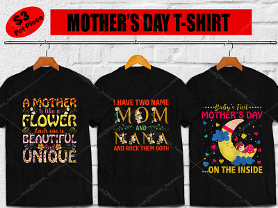 50+ Mother's Day premium t-shirt design