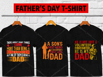 100+ Father's Day premium t-shirt design dad tshirt fathersday firefighter firefighter dad