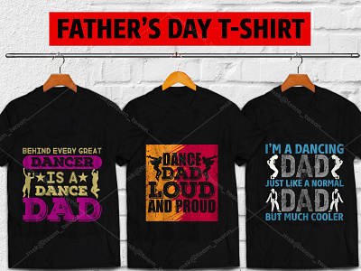 100+ Father's Day premium t-shirt design dad tshirt dad vector dancing dad fathersday