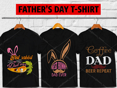 100+ Father's Day premium t-shirt design coffee lover dad dad tshirt dad vector fathersday rabbit dad
