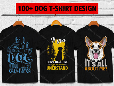 100+ Dog Premium T-shirt Design dog dog design dog lover dog t shirt dog vector uiux