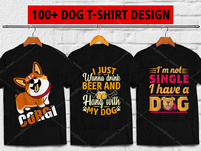 100+ Dog Premium T-shirt Design dog dog lover dog t shirt dog vector uiux