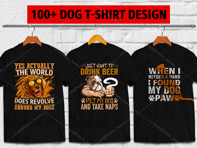 100+ Dog Premium T-shirt Design dog dog lover dog t shirt dog vector illustration logo uiux
