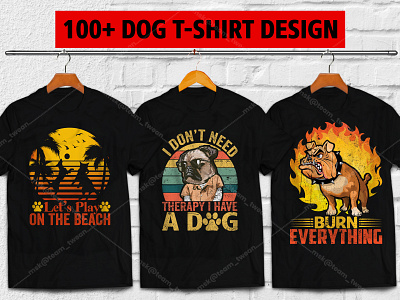 100+ Dog Premium T-shirt Design dog dog lover dog t shirt dog vector uiux