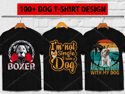 100+ Dog Premium T-shirt Design dog dog lover dog t shirt dog vector uiux