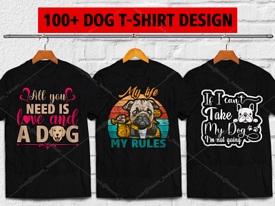 100+ Dog Premium T-shirt Design dad tshirt dog dog lover dog vector uiux