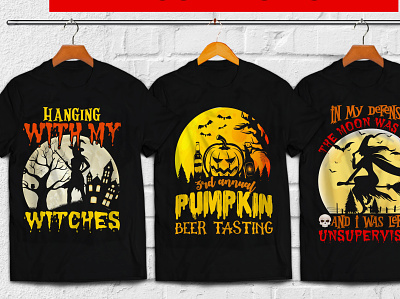 100+ Halloween T-shirt Design funny ghost halloweencostume spooky tree t shirt uiux
