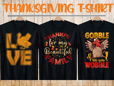 Thanksgiving Day T-shirt Design