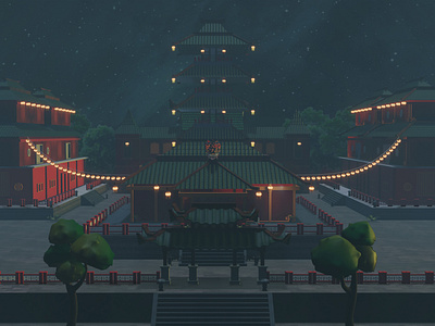 THE TEMPLE 3d animation graphic design illustration