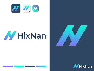 H+N Letter Logo Design